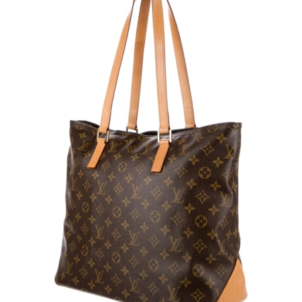 SALE SALE SALE Louis Vuitton Monogram Brown and Tan  Cabas Mezzo Tote